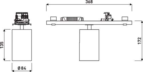 78 LentyP L-MF 40-EC M39 ET 05 | Schizzo dimensionale del prodotto