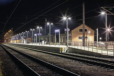 Bahnhof-Haltestelle Mühldorf
