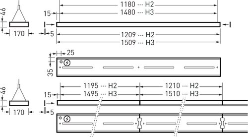 Creavo H3-L LW19-01 58-840 ETDD 01 | Dimensional sketch of the product