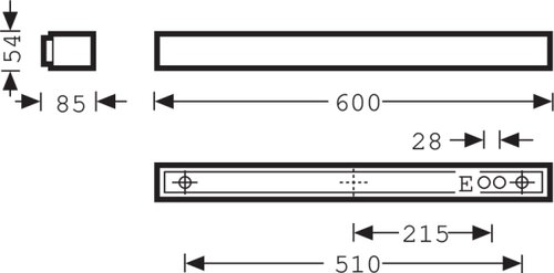 Acuro LED1000ww ET 01 | Dimensional sketch of the product