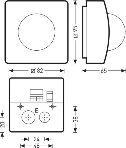 SENSOR IS 3360 MX HB DA2 IPD AP Q 01 | Dimensional sketch of the product