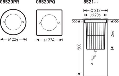 8521RBS3L/1200-830 1G1 ET 05 | Dimensional sketch of the product