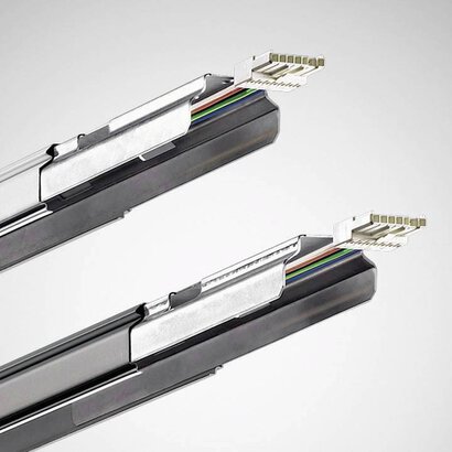 Trunking, trunking profiles | E-Line trunking rails