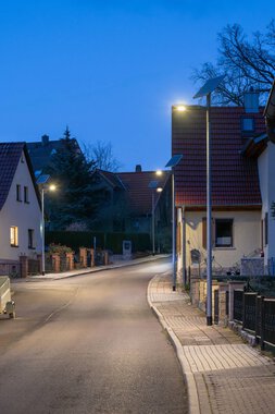 Solarbeleuchtung — An der Schatzgrube & Hardtgasse Taubach (Weimar)