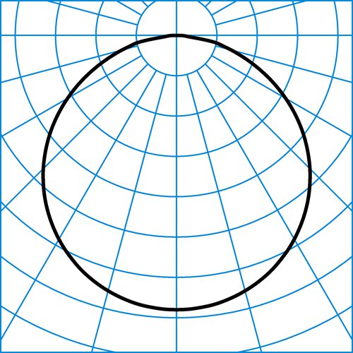 Skeo Circ MultiLC WD2 1G1Y ET E3 | Light distribution curve of the product