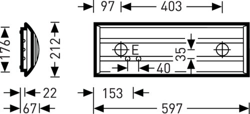 3331 G2 D1 LED1200-830 ET 01 | Dimensional sketch of the product