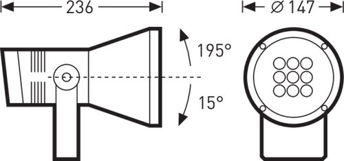 Faciella 15 RE2L/1000-830 1G1 ET | Schéma dimensionnel du produit