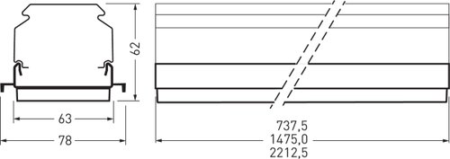 7651 HE LVN 140-840ET L225 01 | Dimensional sketch of the product