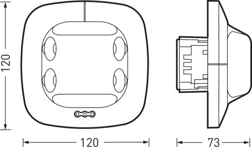 SENSOR DUAL US DA2 IPD UP 01 | Dimensional sketch of the product