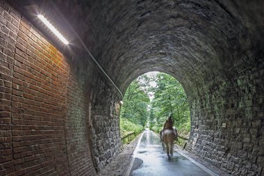 Alleenradweg Wasserquintett - Tunnel