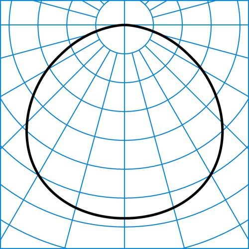 Aviella C05 OA 1200-840 ETDD 01 | Light distribution curve of the product