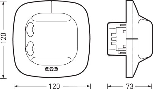 SENSOR SINGLE US DA2 IPD UP 01 | Dimensional sketch of the product