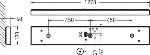 Olisq LWD2 DW 20-8TW ETDD8 IP54 | Esquema dimensional del producto